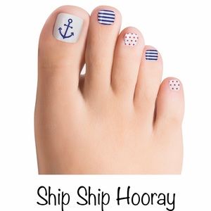 NEW!!! CS 💯 Real Nail Polish Pedicure Strips 💅🏼